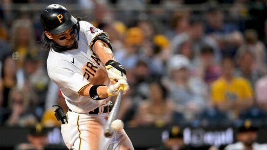 Freeze Frame: Joe's doing more than just hitting taken at PNC Park (Pirates)